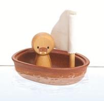 Opakowanie Pastelowa żaglówka z lwem morskim