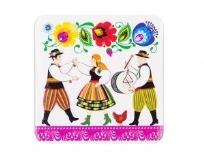 Opakowanie Podkładka korkowa FOLK - weselnicy i kura