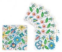 Opakowanie Podkładki korkowe FOLK- zestaw 6 szt. - kaszubskie