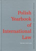 Opakowanie Polish Yearbook of International Law XXXVI 2016