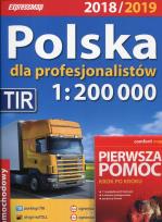 Opakowanie Polska dla profesjonalistów 2018/2019 Atlas samochodowy 1:200 000 + Pierwsza pomoc