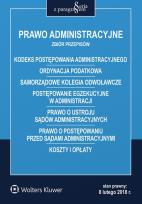 Okładka książki Prawo administracyjne Zbiór przepisów