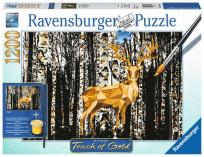 Opakowanie Puzzle 1200 Touch of Gold Jeleń w Birkenwald Puzzle do malowania