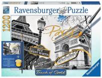 Opakowanie Puzzle 1200 Touch of Gold Paryż Puzzle do malowania