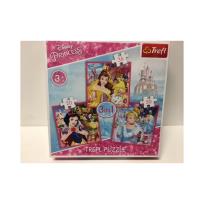 Opakowanie Puzzle 3w1 Zaczarowany świat Księżniczek TREFL