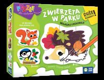 Okładka książki Puzzle dla malucha. Zwierzęta w parku