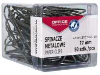 Opakowanie Spinacze metalowe 77mm 50 sztuk srebrne