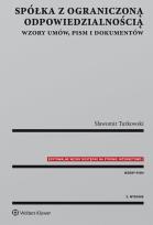 Okładka książki Spółka z ograniczoną odpowiedzialnością