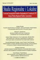 Opakowanie Studia Regionalne i Lokalne nr 4 2017