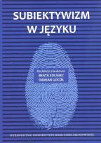 Okładka książki Subiektywizm w języku