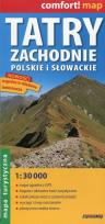 Opakowanie Tatry Zachodnie polskie i słowackie mapa turystyczna 1:30 000