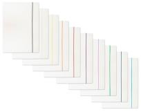 Opakowanie Teczka z gumką lakierowana A4 biała 50 sztuk