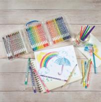 Opakowanie Tęczowe kredki akwarelowe 36 kredek + 1 pędzelek