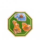 Opakowanie Układanka drewniana ośmiokątka Zwierzęta