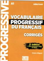 Okładka książki Vocabulaire progressif du Francais niveau debutant A1 klucz 3ed