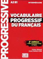 Okładka książki Vocabulaire progressif intermediare livre +CD3ed A2 B1