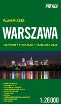 Okładka książki Warszawa 1:26 000 plan miasta PIĘTKA