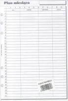 Opakowanie Wkład do organizera A5 Plan miesiąca ANTRA
