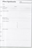 Opakowanie Wkład do organizera A5 Plan spotkań ANTRA