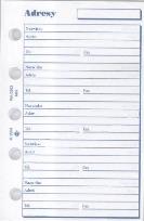 Opakowanie Wkład do organizera M Adresy ANTRA