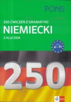 Okładka książki 250 ćwiczeń z niemieckiego. Gramatyka PONS w.2