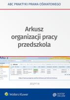 Okładka książki Arkusz organizacji pracy przedszkola