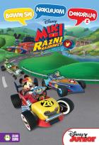 Okładka książki Bawię się, naklejam, dekoruję z Mikim i Raźnymi Rajdowcami. Disney