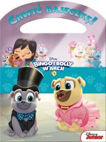 Okładka książki Bingo i Rolly w akcji. Zaprojektuj psiaka. Chwyć bajeczkę! 