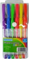 Opakowanie Długopis żelowy 6 kolorów