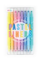 Opakowanie Flamastry Zakreślacze Pastelowe 8 dwustronnych flamastrów