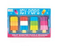 Opakowanie Gumki do ścierania, Pachnące, Lody na Patyku, 4 gumki