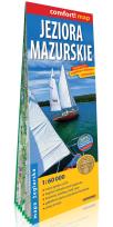 Okładka książki Jeziora Mazurskie 2-częściowa laminowana mapa żeglarska 1:60 000