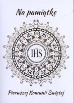 Okładka książki Karnet B6 Komunia IHS