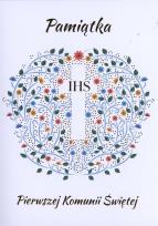 Okładka książki Karnet B6 Komunia krzyż