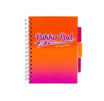 Opakowanie Kołozeszyt Pukka Pad Project Book Fusion a5 200k kratka pomarańczowy 8414-fus