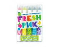 Opakowanie Kredki Soczyste Owoce. Pachnące Neonowe Kredki Żelowe.