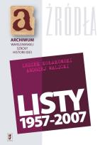 Okładka książki Listy 1957-2007 Leszek Kołakowski Andrzej Walicki
