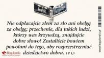 Opakowanie Magnes na lodówkę Nie odpłacajcie złem za zło..