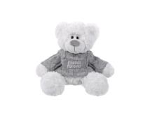 Opakowanie Miś Gaston biały w sweterku 20 cm