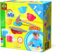 Opakowanie Moja pierwsza ciastolina z narzędziami i foremkami  3 x 90 gr