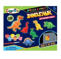 Opakowanie Odlewy Gipsowe z Magnesem Świecące Dinozaury