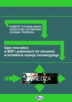 Okładka książki Open innovation w MSP i podmiotach ich otoczenia w kontekście rozwoju innowacyjnego