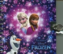 Opakowanie Pamiętnik spiralny z kłódką Kraina Lodu