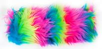 Opakowanie Piórnik saszetka Memoris Fluffy włochata na suwak tęczowa