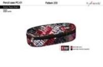 Opakowanie Piórnik saszetka usztywniona z wewnętrzną klapką