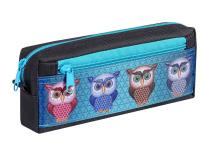 Opakowanie Piórnik szkolny WAR-476 Czarno-Turkusowy WARTA