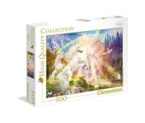 Okładka książki Puzzle 500 Sunset Unicorns