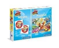 Opakowanie Puzzle 60 + Memo Mickey i raźni rajdowcy