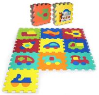 Opakowanie Puzzle piankowe 10 elementów Pojazdy