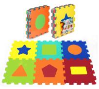 Opakowanie Puzzle piankowe 6 elementów Kształty